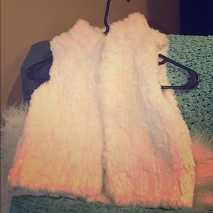 Girls, faux fur vest